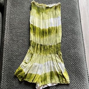 Green romper with pockets